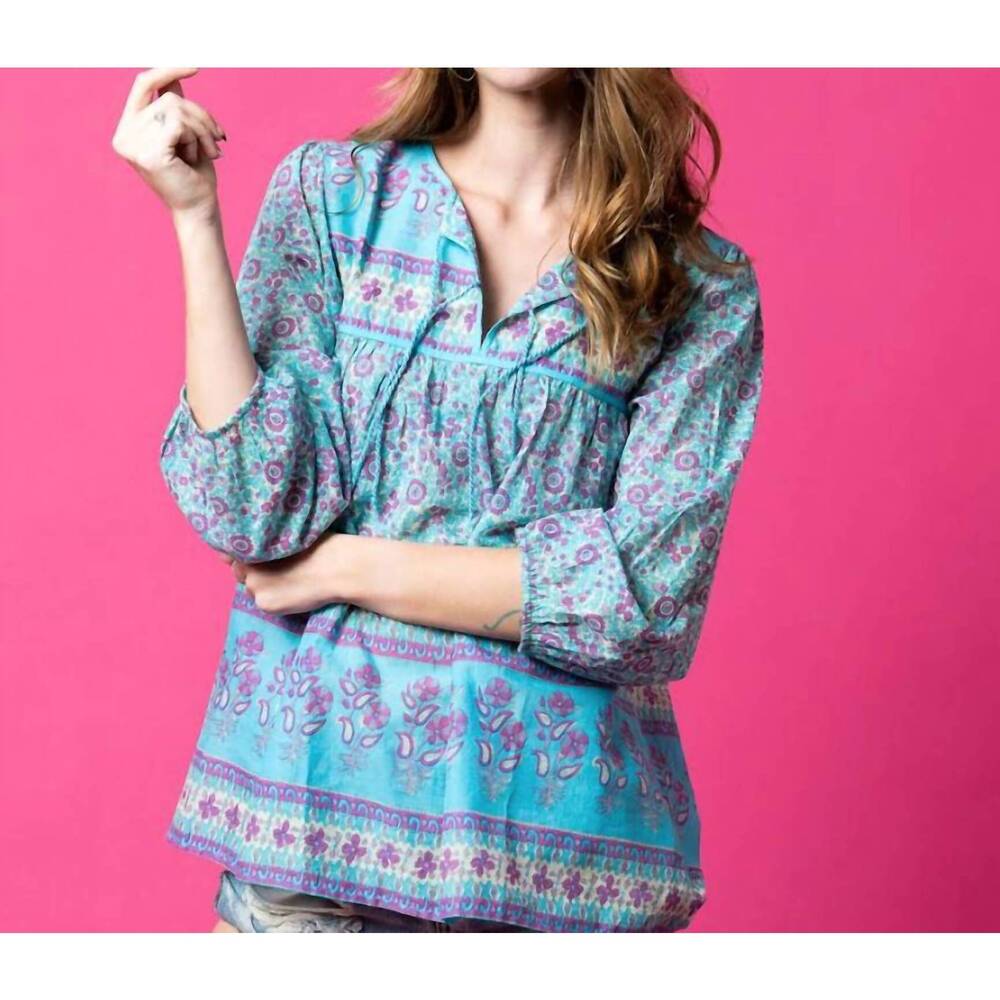 NEW FOX IN GOWN amalia top in blue